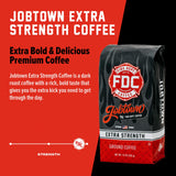 Fire Department Coffee - Gives Back to Firefighters - Jobtown Extra Strength Ground Coffee - Rich & Bold Dark Roast - Roasted in the USA - Veteran