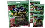 Premium Sorrel (5 pack) Hibiscus Flower Whole Petal 3 Oz (pack of 5) - Flor de Jamaica, Zobo Flower perfect for Tea and Mexican Agua Fresca - Makes
