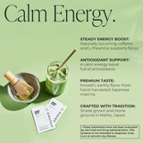 Arbonne Morning Matcha Green Tea Powder - Organic Japanese Matcha Powder with MCT Oil for Sustained Energy, Focus & Antioxidant Support - Vegan
