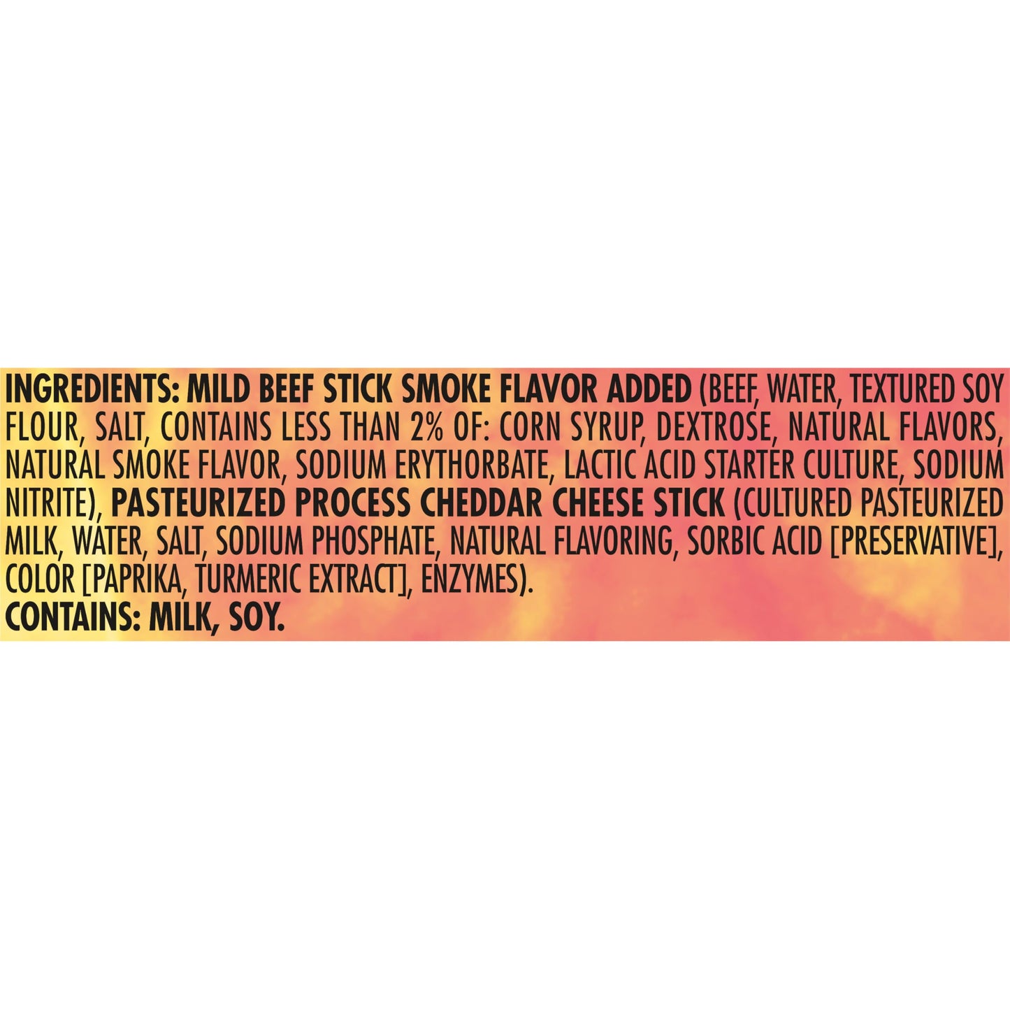 Slim Jim Beef 'N Cheese Smoked Meat Sticks, Mild Flavor, 8g Protein Per Serving, 1.5 oz. (18 Count)