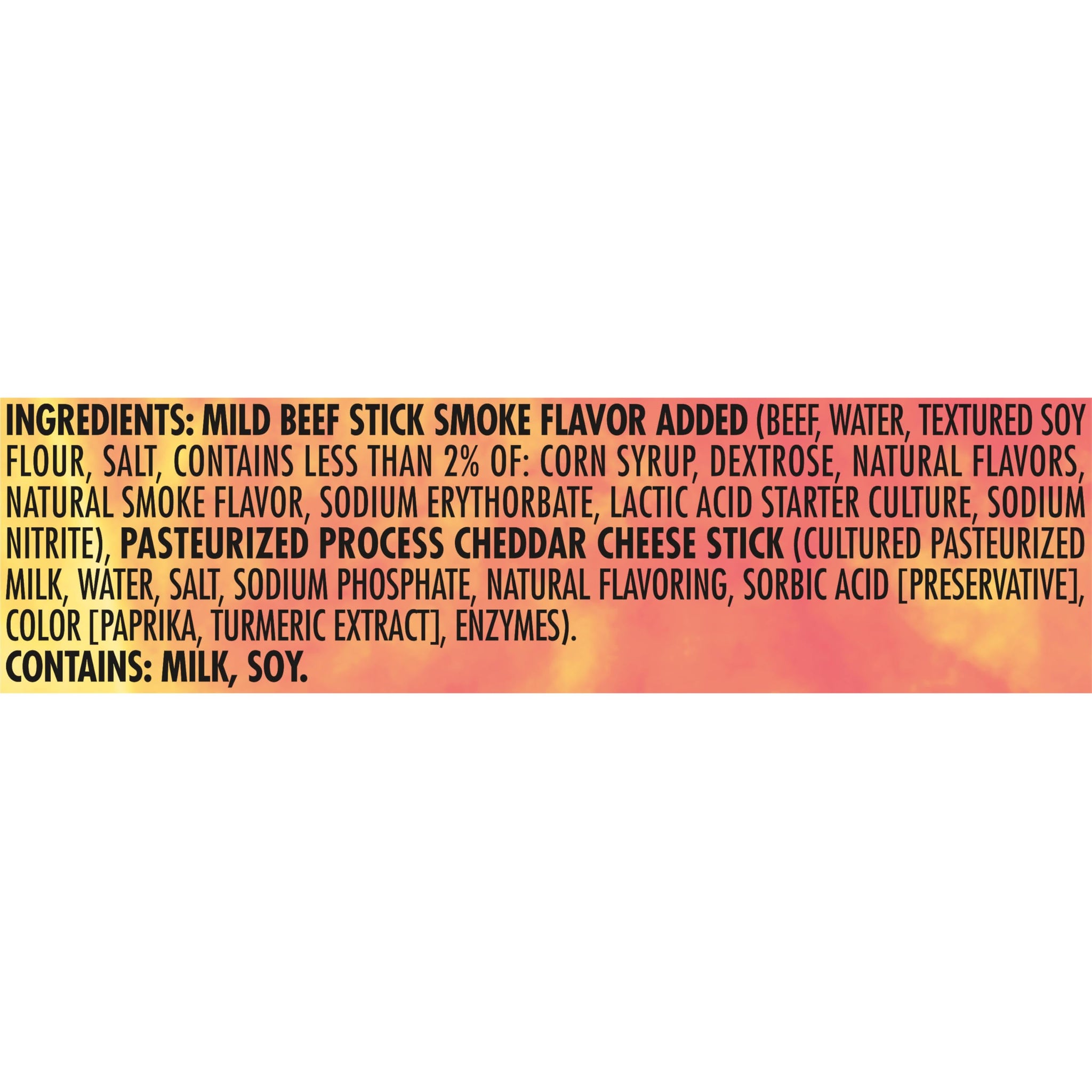 Slim Jim Beef 'N Cheese Smoked Meat Sticks, Mild Flavor, 8g Protein Per Serving, 1.5 oz. (18 Count)