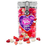 The Jelly Bean Planet Heart Beats Jelly Beans, Mothers Day Candy Hearts Jar - Heart Shaped, 5 Fruity Natural Flavors, Gluten Free, Kosher, Gourmet