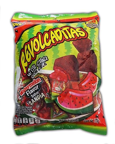 Jovy Revolcaditas Chili Watermelon Candy - Irresistible Sweet Heat in Every Bite! (6oz)