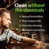 Wipex Table Bussers - Natural Cleaning Wipes | Table Cleaning Quick Cleaner & Counter Wipes | Made with Vinegar, Propolis, Clove and Cinnamon Oil, 400