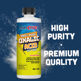 Oxalic Acid (8 lbs) 99.6% Pure - Metal & Wood Cleaning and Bleaching, Rust Removal (C2H2O4) - HDPE Container w/Resealable Child Resistant Cap