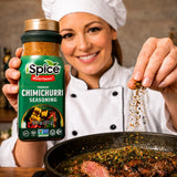 iSpice Blend | Chimichurri Seasoning | 9.77 oz | Mixed Spice & Seasoning | Bulk Size | Halal | Kosher (Chimichurri)