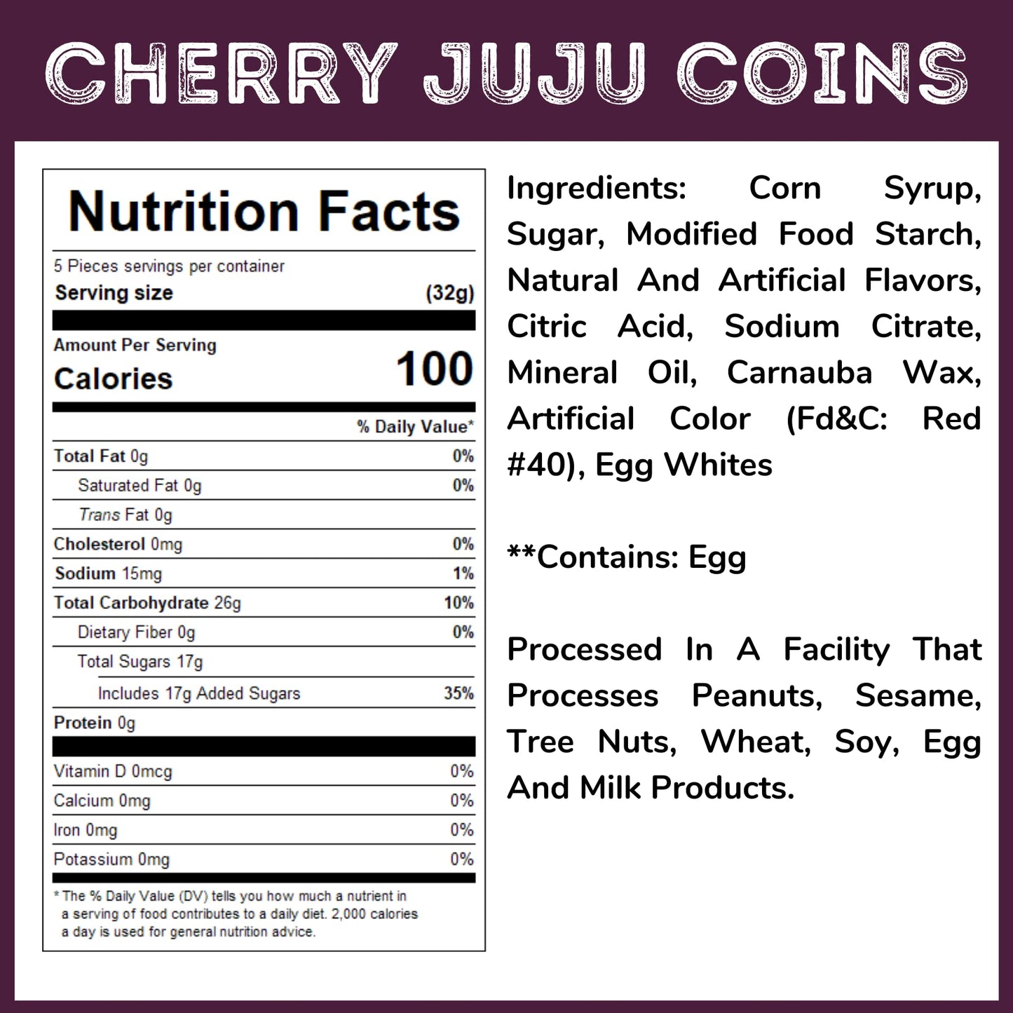 Cherry Juju Coins (5 Lb)