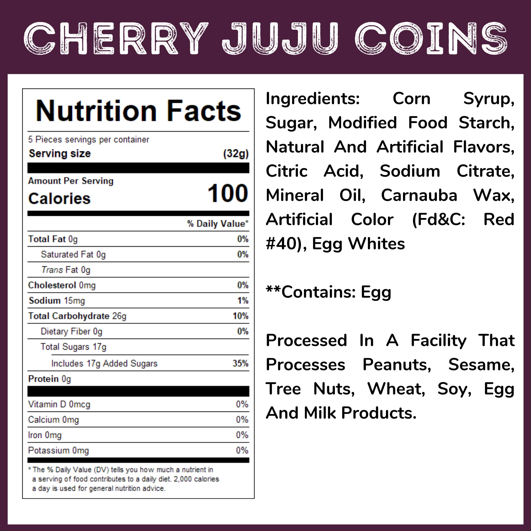 Cherry Juju Coins (5 Lb)