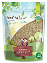 Food to Live Organic Amaranth Flakes, 8 Ounces - Non-GMO Pressed Amaranth Seeds, Vegan, Kosher, Bulk, High in Dietary Fiber, Protein, and Selenium