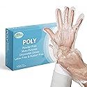 EcoQuality Disposable Food Preparation Poly Gloves 2500 Count - One Size Fits All BPA FREE - Food Grade PE Disposable Gloves Latex & Powder Free (5