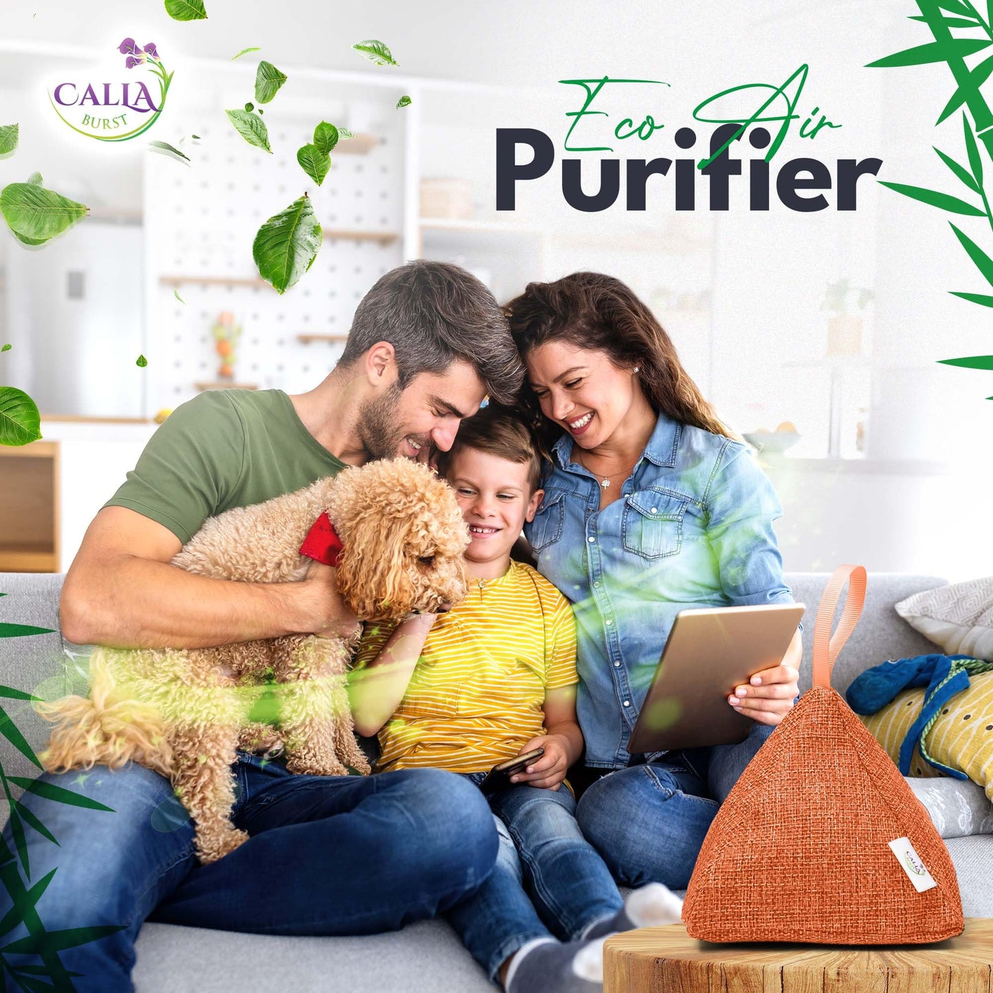 4 Pack Bamboo Charcoal Air Purifier Bags 200 Grams Each - Activated Charcoal Odor Absorber for Car, Pets & Closet - Natural Freshener for Home
