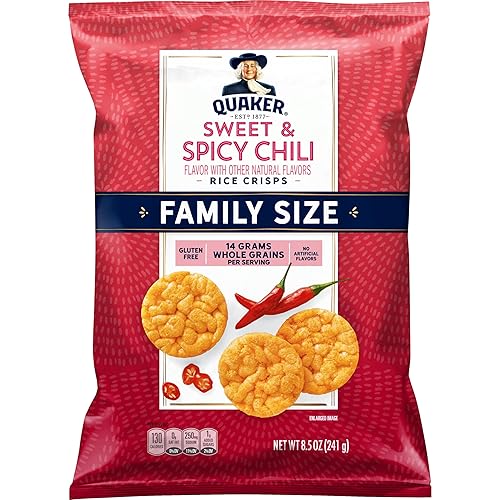 Quaker Rice Crisps, Sweet & Spicy Chili, Gluten Free, 8.5 Oz