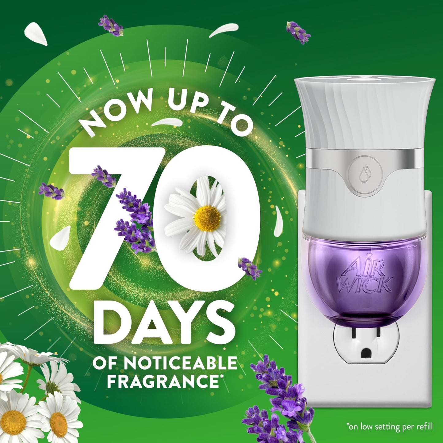 Air Wick Plug in Scented Oil Refill, 2ct, Lavender & Chamomile, Essential Oils, Air Freshener