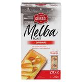 Boulangerie Grissol Melba Toast, Original, Perfect-for-on-the-go (20x2 individual packs), 200g/7.1 oz