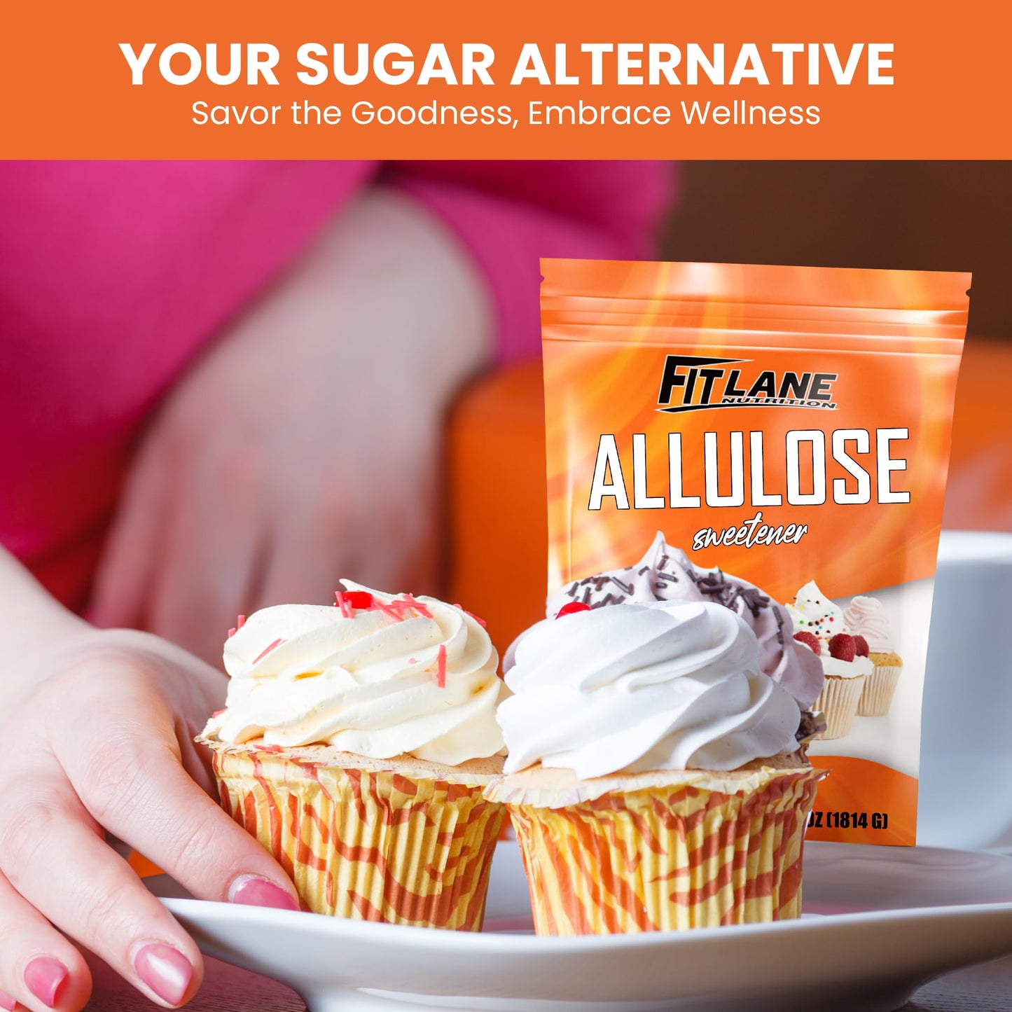 Allulose Sweetener 4 lbs - Pure Low Calorie Zero Net Carb Natural Keto Sugar Substitute With No Aftertaste - Perfect for Baking and Sweetening Your