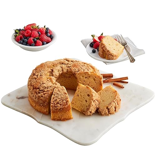 Wolferman's Cinnamon Sour Cream Coffee Cake, Rich Small-Batch Baked Breakfast & Dessert Cake, Sweet & Creamy Cake Dessert For Brunch, Breakfast, Sweet