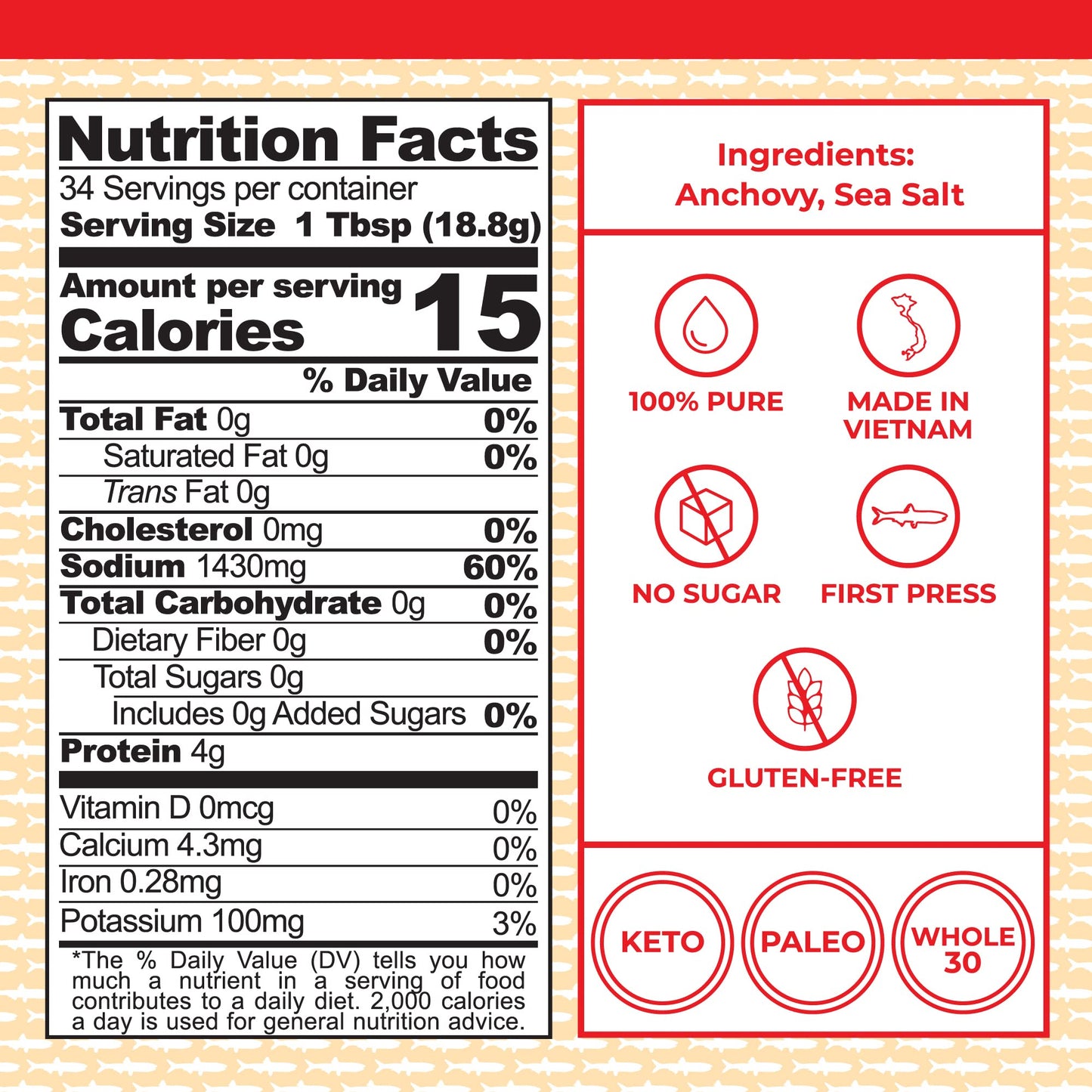 Red Boat Fish Sauce | Premium 40°N fish sauce sustainably made with just two ingredients in Vietnam | Keto, Paleo, & Whole 30 friendly | Gluten