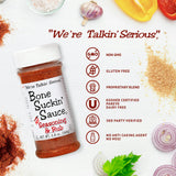 Bone Suckin' Hot Seasoning & Rub, 5.8 Oz - Grilling Rubs, Dry Pork Rub, Gluten-Free, Non-GMO, Kosher, Great on Ribs, Pork, Beef, Chicken, Seafood
