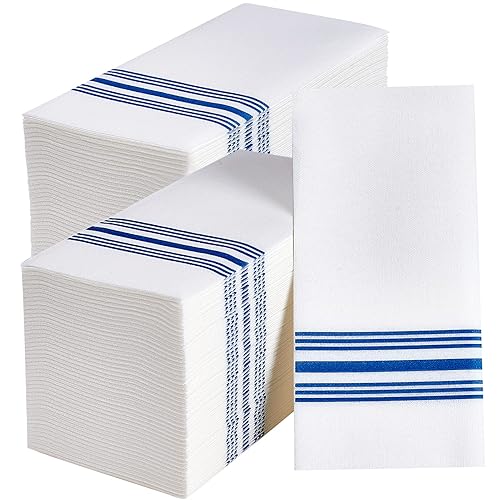 Vplus 300 PACK Guest Towels Disposable Bathroom, Decorative Bathroom Napkins Cloth Feel, Soft, and Absorbent Disposable Paper Hand Towel for Dinners