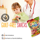Apexy Jelly Fruit Candy - Assorted Fruit Flavors, Halloween Treat Juicy Chewy Gel Snacks, Kids & Adults Party Favors, Fun Treats for Goodie Bags