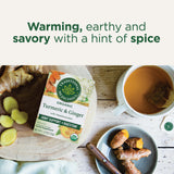 Traditional Medicinals Organic, Turmeric Tea with Ginger & Meadowsweet - Supports Normal Response to Inflammation - Kosher, Non-GMO, Caffeine-Free
