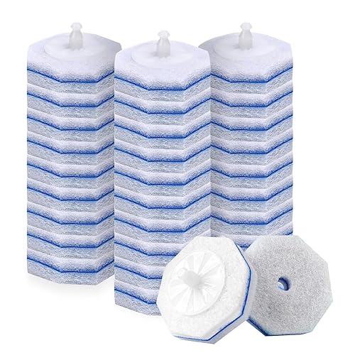 30Pcs Disposable Toilet Wand Refills Compatible with Clorox Toilet Wand. Easy Cleaning Toilet Bowl Fiber Wand Heads Compatible with Most Toilet