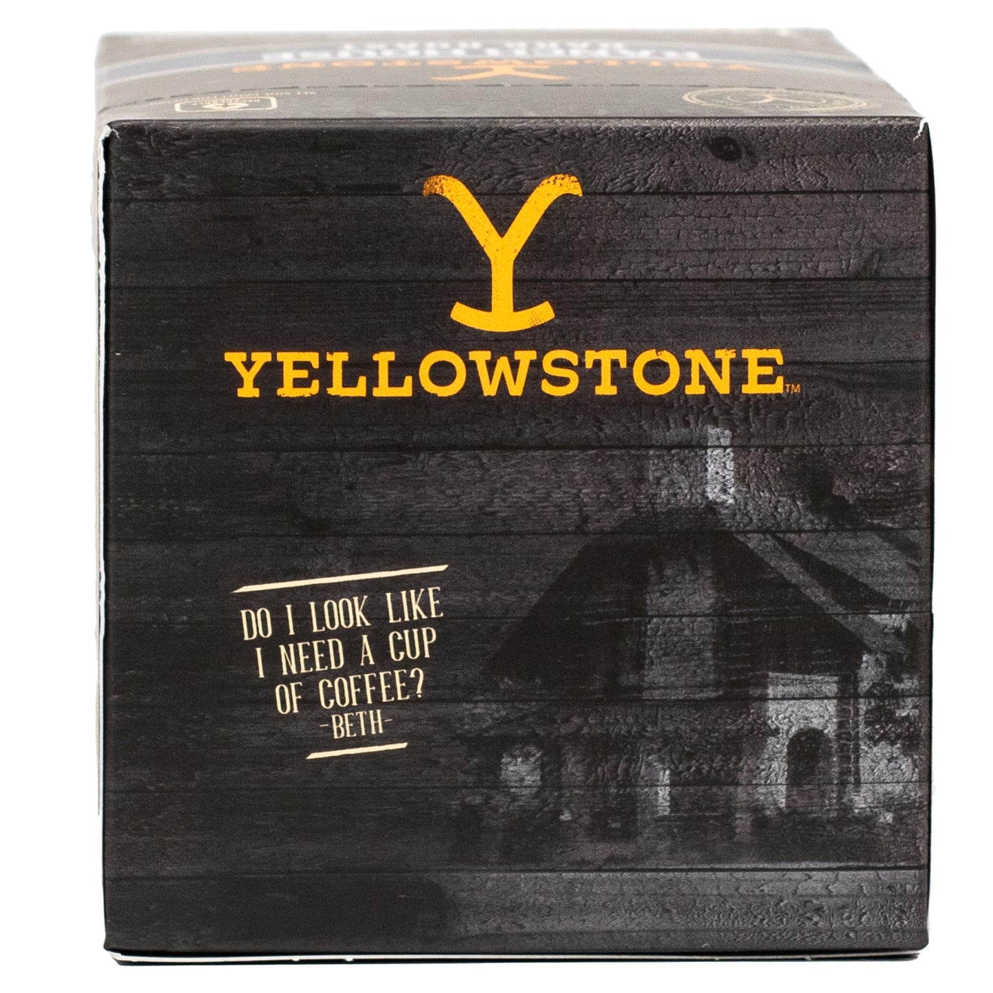 Yellowstone Ranch House Dark Roast Coffee, Single Serve Recyclable Pods/Cups, 100% Arabica Beans, 12 Count