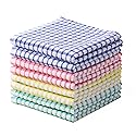Oeleky Dish Cloths for Kitchen Washing Dishes, Super Absorbent Dish Rags, Cotton Kitchen Dish Towels Pack of 8, 12x12 Inches