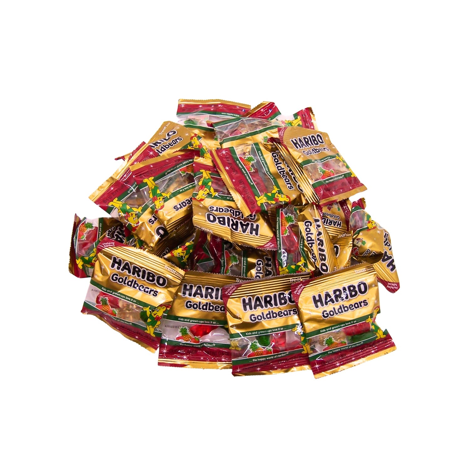 Christmas Edition Gummy Bears, Treat Size Bags, Individually Wrapped Candy, 9.5 Ounce Bag, Pack of 2