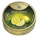 Cavendish & Harvey | Sour Lemon Hard Candy Drops | 5.3 Ounce Tin - 12 Pack
