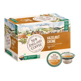 New England Coffee Single Serve Pods, Hazelnut Crème Medium Roast 12 Count (Pack of 1)