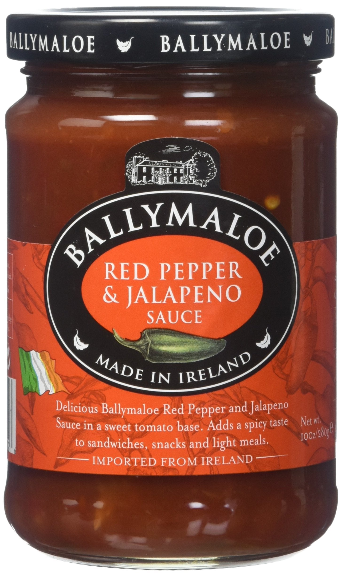 Ballymaloe Red Pepper & Jalapeno Sauce, 10 Ounce