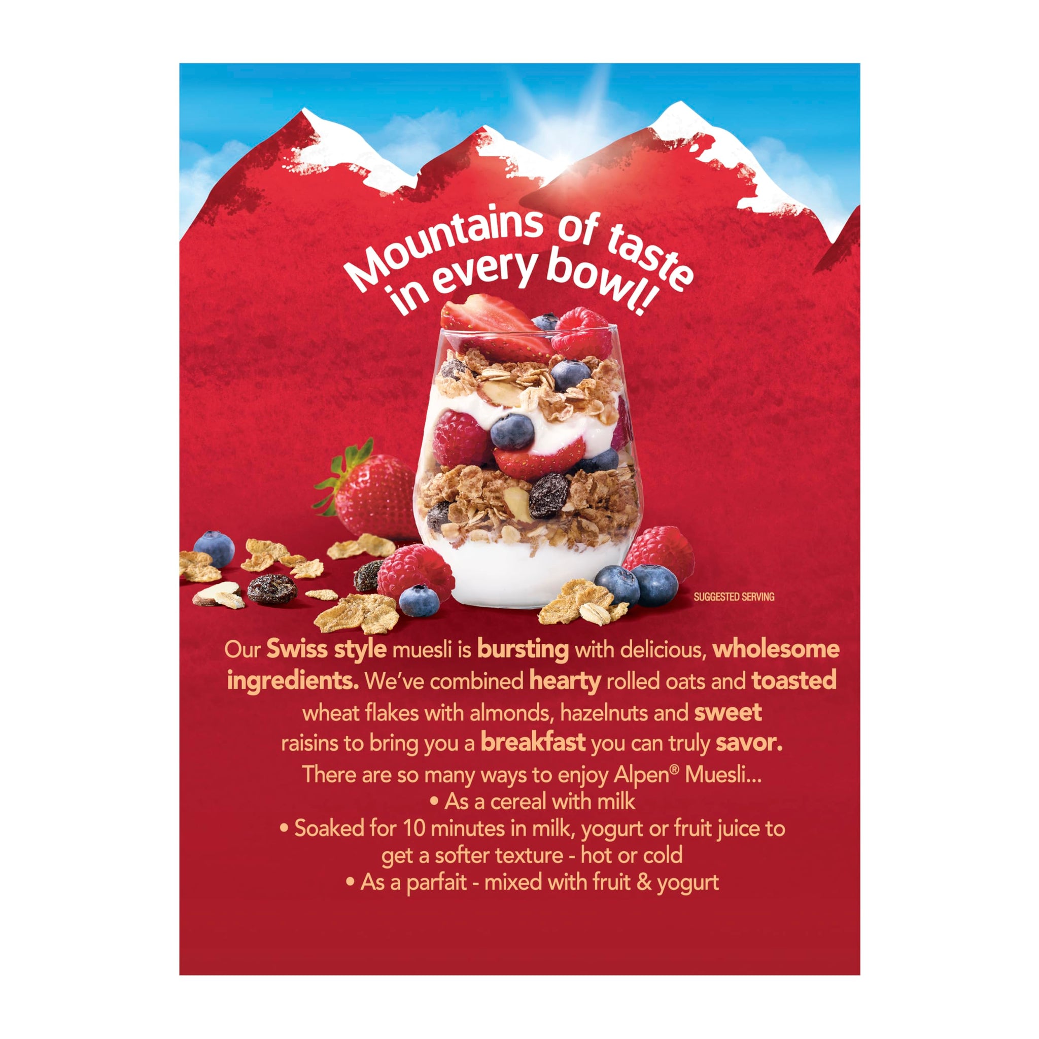 Alpen Muesli Original Cereal, 14 oz Box