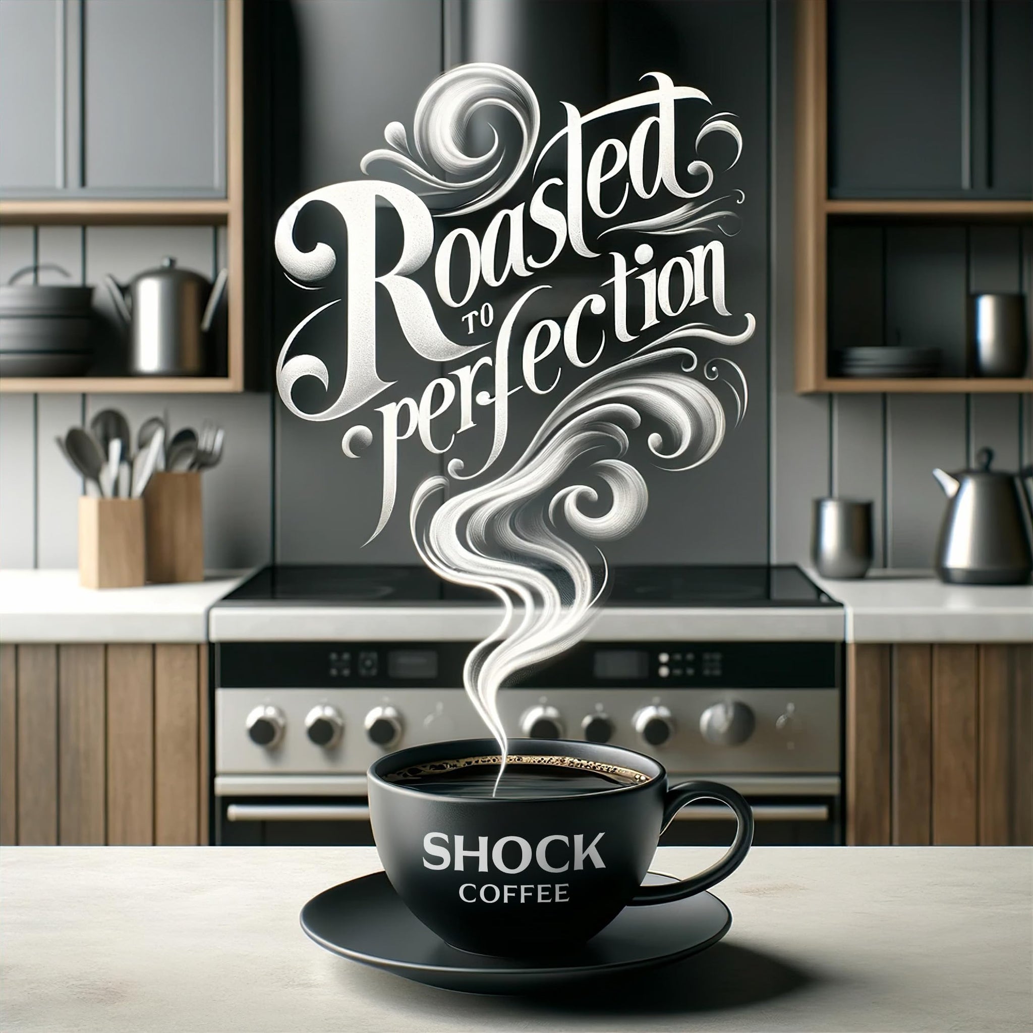 Shock Coffee Espresso 9.5 Single Serve Cups | Extra High Caffeine Strong Coffee | Medium Dark Roast | 10 ct