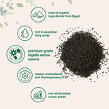 Organic Black Cumin Seed (Nigella Sativa), 2lbs | Premium Grade Whole Black Seed from Egypt | Great for Baking, Seasoning, and Cooking | Additive