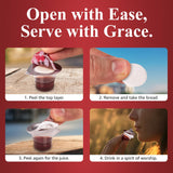 Prefilled Communion Cup and Wafer Set - Box of 30 Bread and Grape Juice for Holy Communion