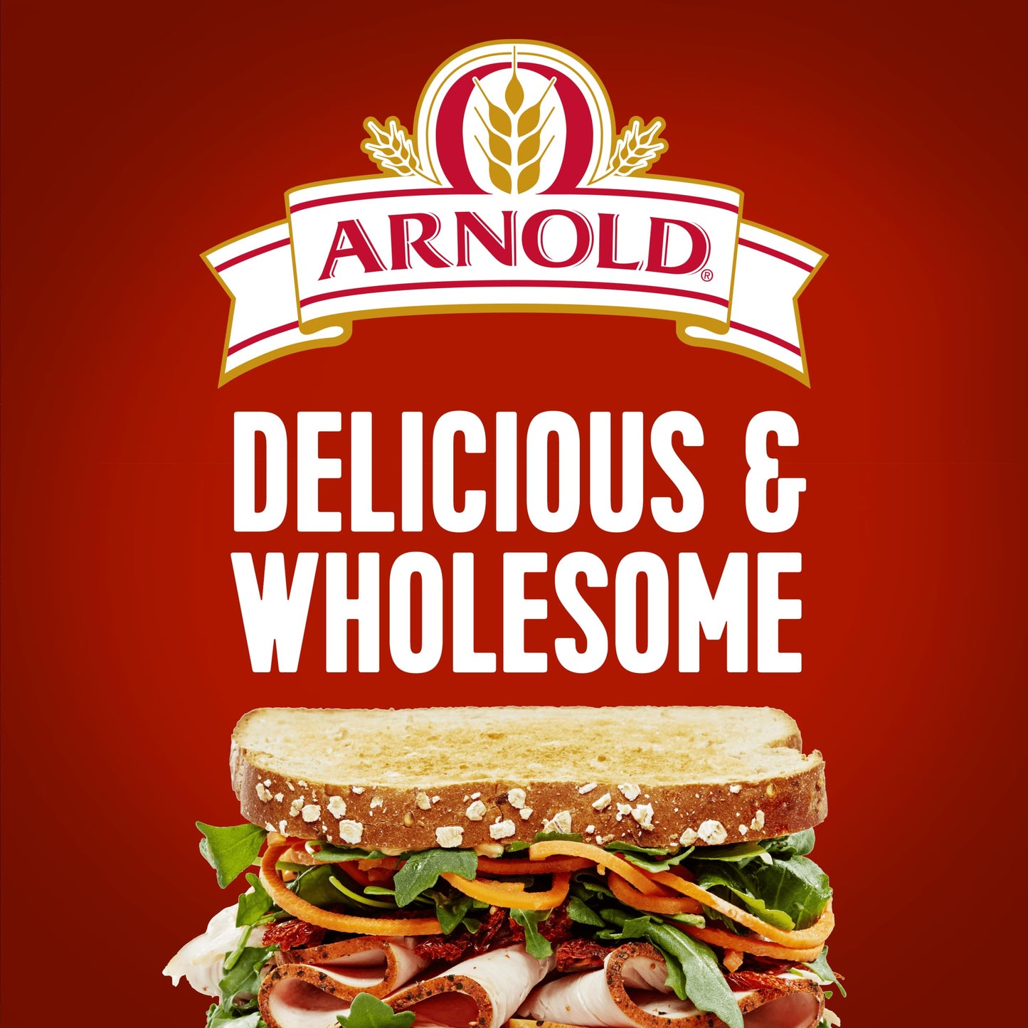 Arnold Whole Grains Healthy Multi Grain Bread, Whole Grain Bread Free From Artificial Colors, Flavors and Preservatives, 24 oz Loaf