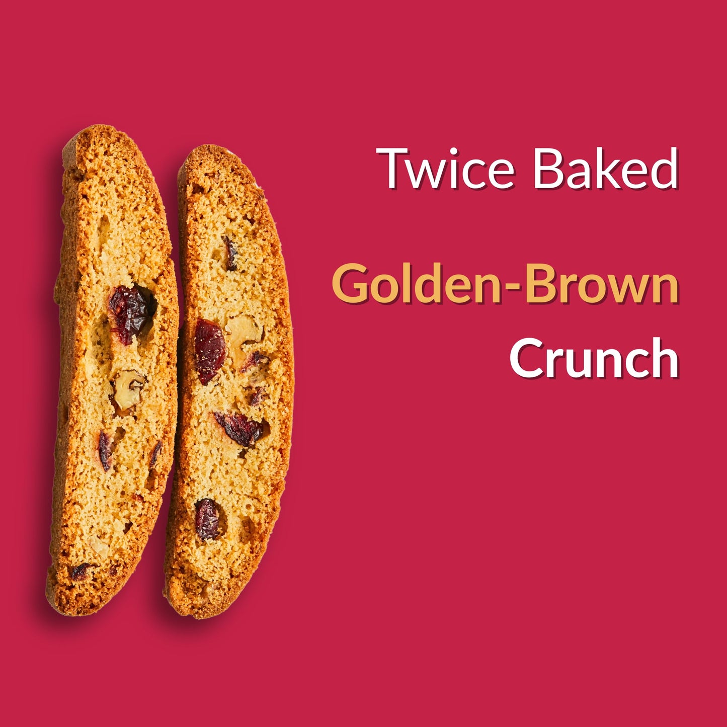 DeLallo Cranberry Walnut Biscotti, (4 Pack) Authentic Italian Recipe, Small Batch Twice Baked Cookies, Non-GMO, Kosher Italian Biscuits, Made with All