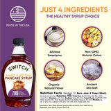 Scrummy Pancake Syrup, Sweet & Buttery Sugar Free Syrup for Pancakes, Waffles & More, Zero Sugar, Zero Net Carbs, Diabetic Friendly, Keto, Vegan, Kosher, Gluten Free, Non-GMO Allulose & Organic Flavors - 12 Fl Oz Bottle (Pack of 1)