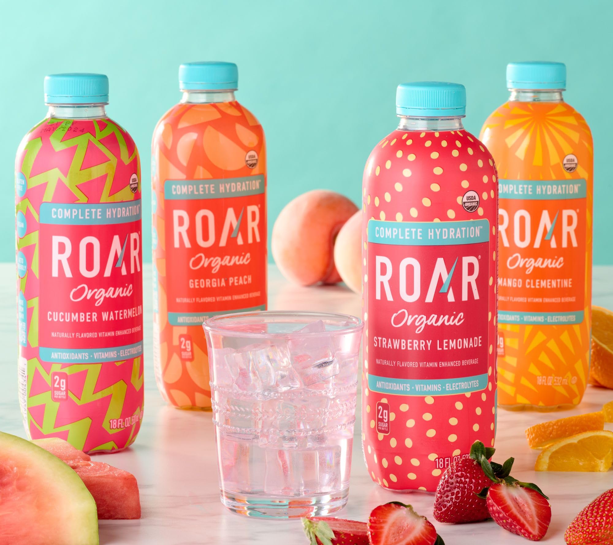 Roar Organic Strawberry Lemonade, 532 ML