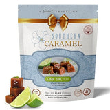 Southern Caramel Lime Salted Caramels, Soft Buttery Gourmet Caramel Candy Finished with House-Made Lime Salt, Handcrafted, Small Batch, Gluten Free