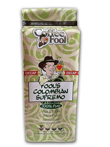 Coffee Fool's Decaf Swiss Water Colombian Supremo (Whole Bean)