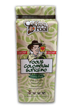 Coffee Fool's Decaf Swiss Water Colombian Supremo (Whole Bean)