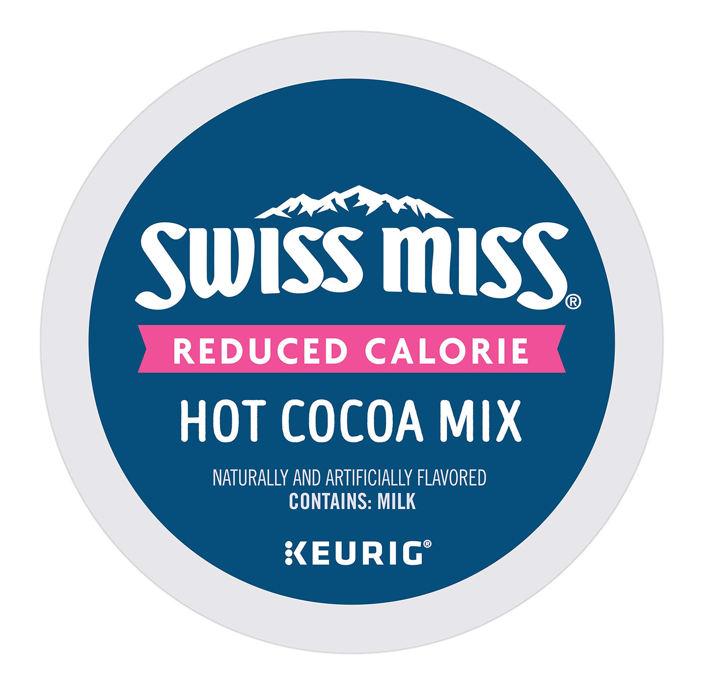 Swiss Miss, Reduced Calorie Hot Cocoa, Single-Serve Keurig K-Cup Pods, 44 Count (2 Boxes of 22 Pods)