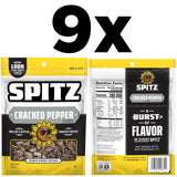 Spitz Sunflower Seeds, Cracked Pepper, 6 Ounce (Pack of 9)