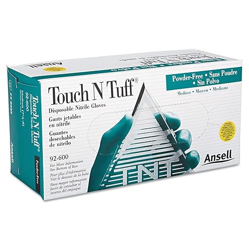 Disposable Nitrile Gloves | Ansell TouchNTuff 92-600 | Box of 100