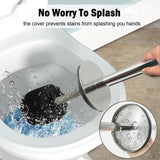 Vince Camuto Toilet Bowl Brush with Holder, Durable Bathroom Cleaning Tool, Modern Design for Easy Toilet Maintenance, Bathroom Cleaner Brush
