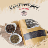 52USA Black Peppercorns, 12oz (Pack of 1), Peppercorns for Grinder Refill, Gluten-Free, Kosher, Whole Peppercorns, All Natural Black Pepper