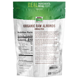 NOW Foods, Certified Organic Almonds, Raw and Unsalted, Good Source of Protein and Fiber, Grown in the USA, Certified Non-GMO, 12-Ounce (Packaging May