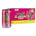 LICK Energy Drink - Razzade, No Sugar, No Crash, Green Tea Caffeine (100mg), with Ginger, Antioxidants and Vitamins A, B6, B12, and C, 7.5oz (6pk)